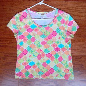 Talbots petite small 100% prima cotton T-shirt short sleeve SP